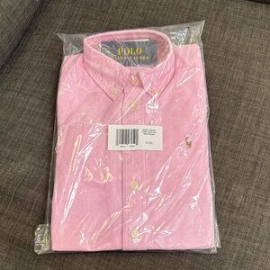 Polo by Ralph Lauren Light Pink Button Down Shirt boy’s size 8 small.